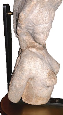 Stone Woman Bust Table Lamp-SNX-906828