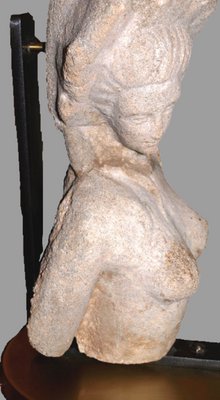 Stone Woman Bust Table Lamp-SNX-906828