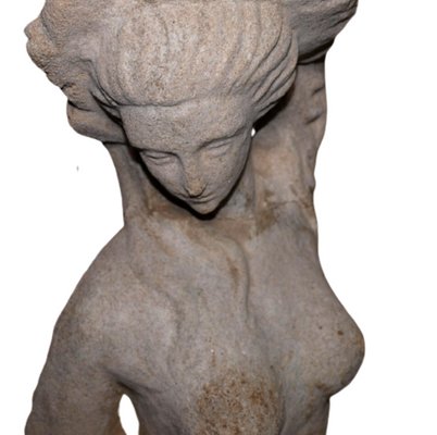 Stone Woman Bust Table Lamp-SNX-906828