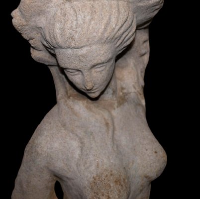 Stone Woman Bust Table Lamp-SNX-906828