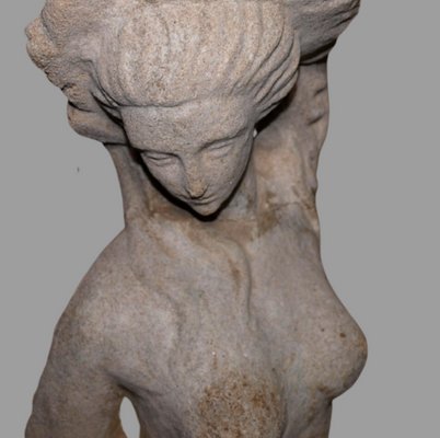 Stone Woman Bust Table Lamp-SNX-906828