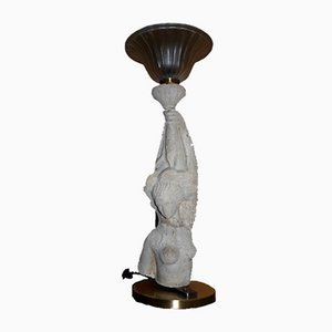 Stone Woman Bust Table Lamp-SNX-906828