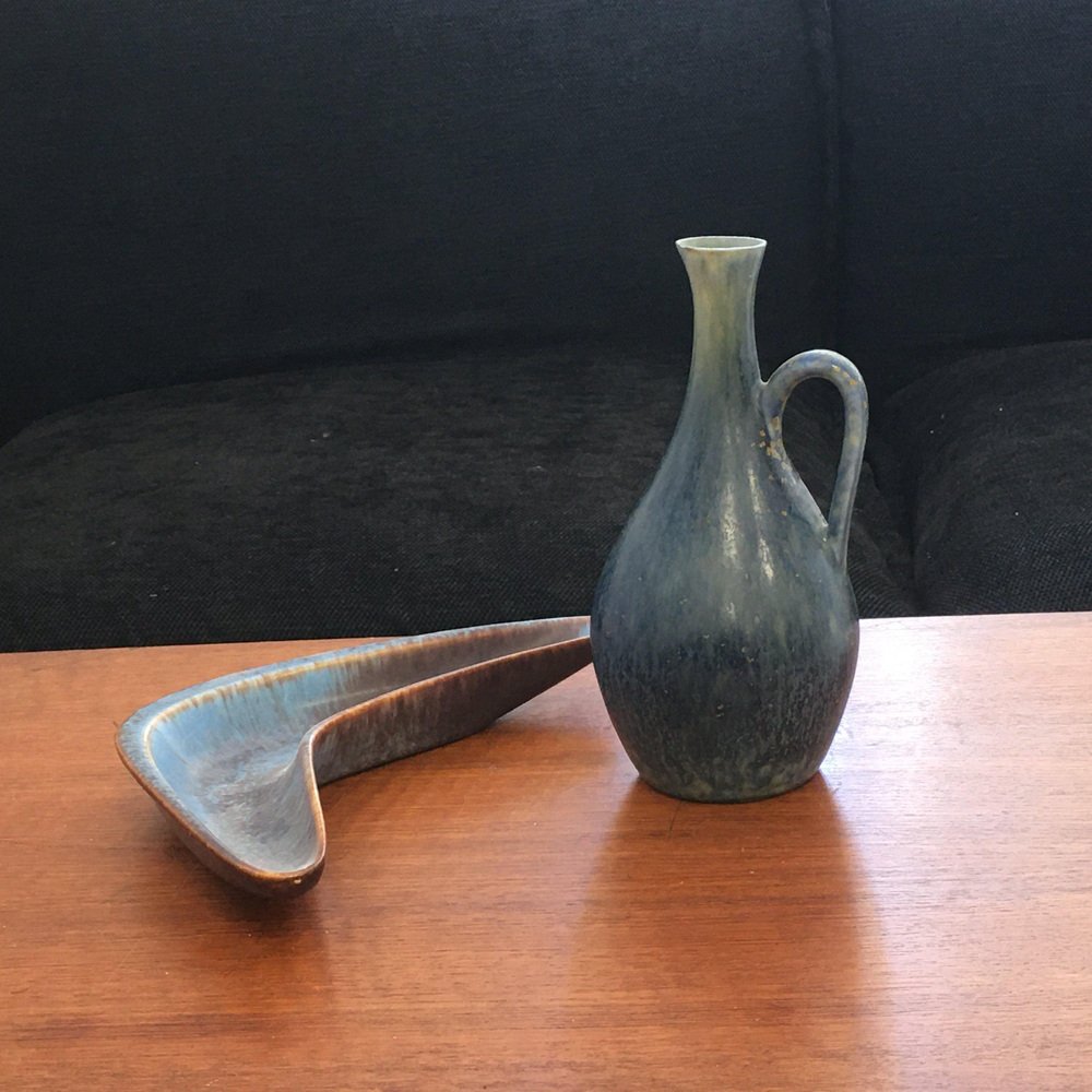 Stoneware Boomerang Bowl by Gunnar Nylund for Rörstrand