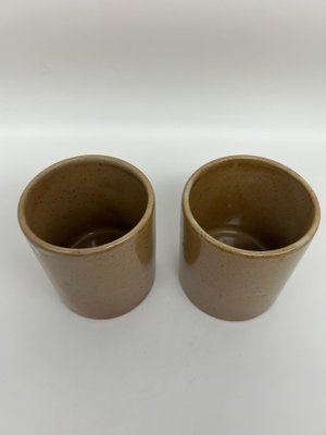 Stoneware Cups and Sugar Bowl, 1970s, Set of 7-AVC-1773298