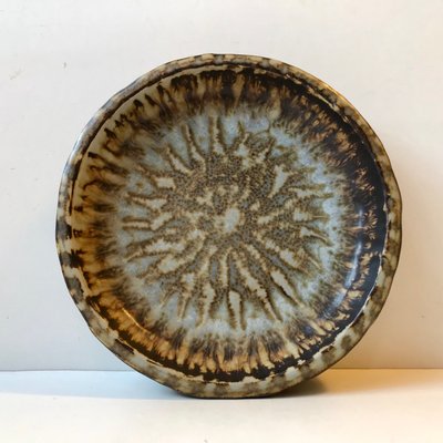 Stoneware Dish with Taupe Glaze by Gunnar Nylund for Rörstrand, 1960s-LCR-744408