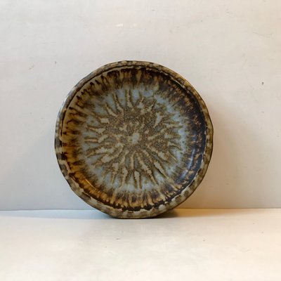 Stoneware Dish with Taupe Glaze by Gunnar Nylund for Rörstrand, 1960s-LCR-744408