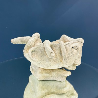 Stoneware Face Sculpture from Vallauris-DKC-1115849