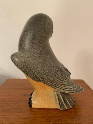 Stoneware Figurine of a Barn Owl by Paul Hoff for Gustavsberg, Sweden, 1984-VQM-1078464