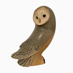 Stoneware Figurine of a Barn Owl by Paul Hoff for Gustavsberg, Sweden, 1984-VQM-1078464