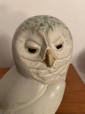 Stoneware Figurine of a Mountain Owl by Paul Hoff for Gustavsberg, Sweden, 1980s-VQM-1078475