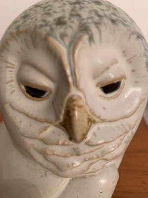 Stoneware Figurine of a Mountain Owl by Paul Hoff for Gustavsberg, Sweden, 1980s-VQM-1078475