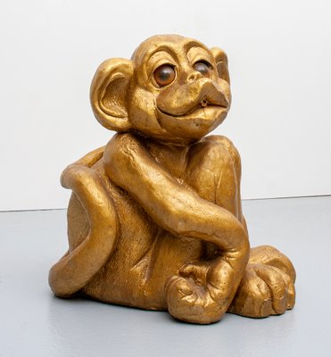 Stoneware Monkey Garden Fountain, 1970s-GCG-912857