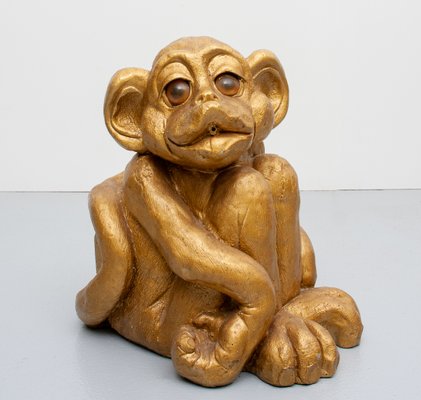 Stoneware Monkey Garden Fountain, 1970s-GCG-912857