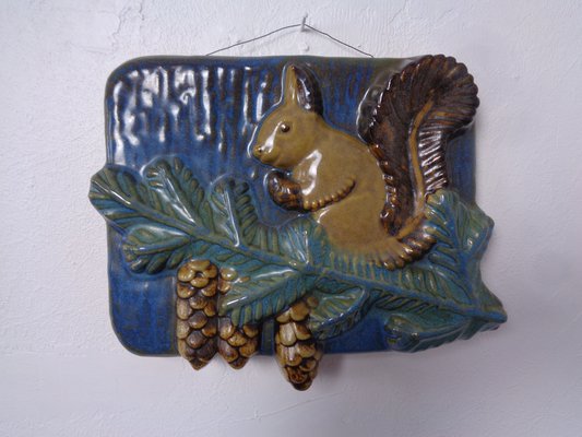 Stoneware Studio Ceramic Wall Plaque from Ego Lidköping, Sweden, 1960s, 1970s-RDW-1815697