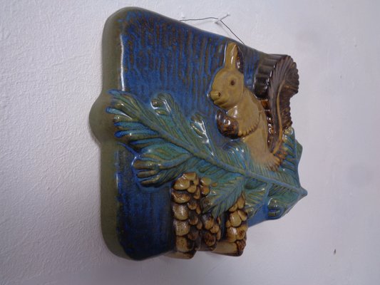 Stoneware Studio Ceramic Wall Plaque from Ego Lidköping, Sweden, 1960s, 1970s-RDW-1815697