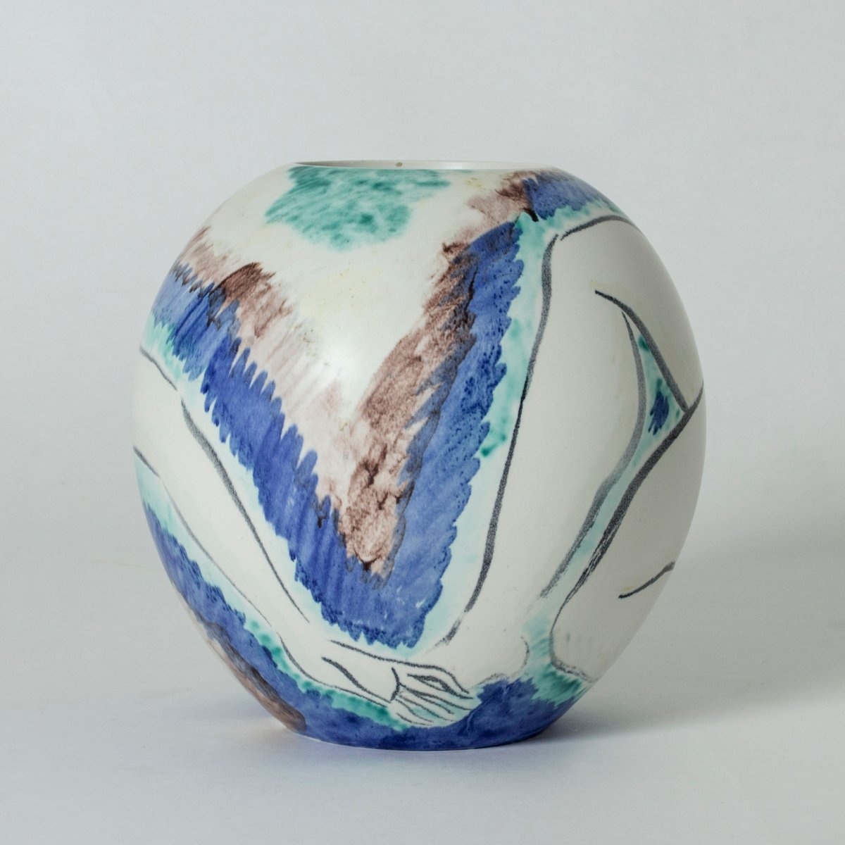 Stoneware Vase by Isaac Grünewald for Rörstrand, 1940s