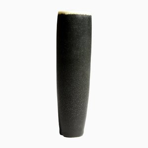 Stoneware Vase with Black Glaze & Light Top by Carl-Harry Stålhane for Rörstrand-SGX-1364565