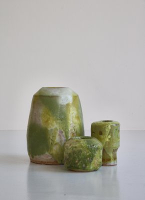 Stoneware Vases by Ole Bjørn Krüger, 1960s, Set of 2-WRF-1151517