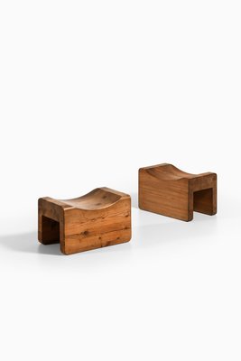 Stool Palle in Pine, 1970s-SC-2022138