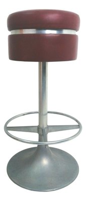 Stool with Aluminium Tulip Base, 1970s-FIP-875249