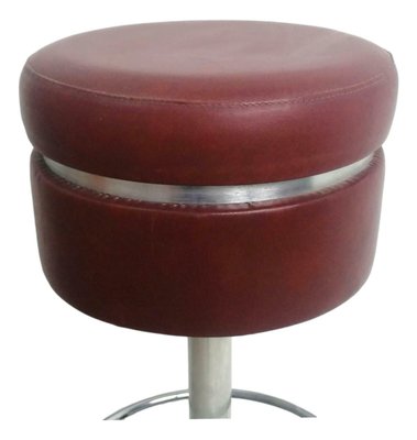 Stool with Aluminium Tulip Base, 1970s-FIP-875249