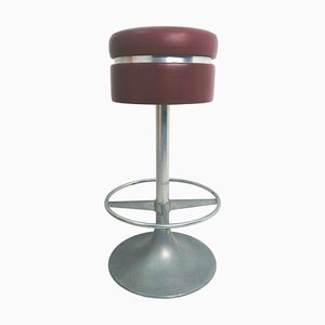 Stool with Aluminium Tulip Base, 1970s-FIP-875249