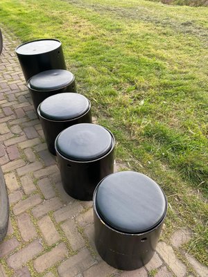 Stools and Side Table by Verner Panton, 1965, Set of 5-LL-1309435