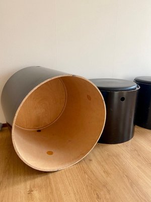 Stools and Side Table by Verner Panton, 1965, Set of 5-LL-1309435