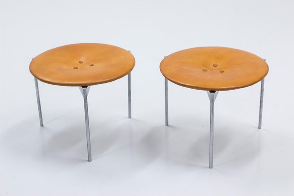 Stools by Uno & Östen Kristiansson for Luxus, 1960s, Set of 2-KO-1762536