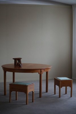 Stools in Pine & Fabric with Storage, 1950s, Set of 2-MXF-1781175