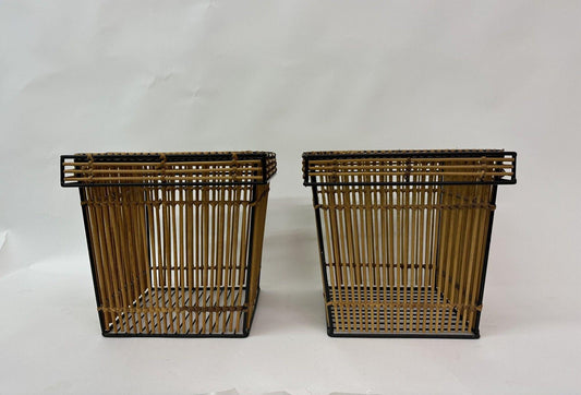 Storage Baskets by Dirk van Sliedregt for Rohé, Netherlands, 1960s, Set of 2