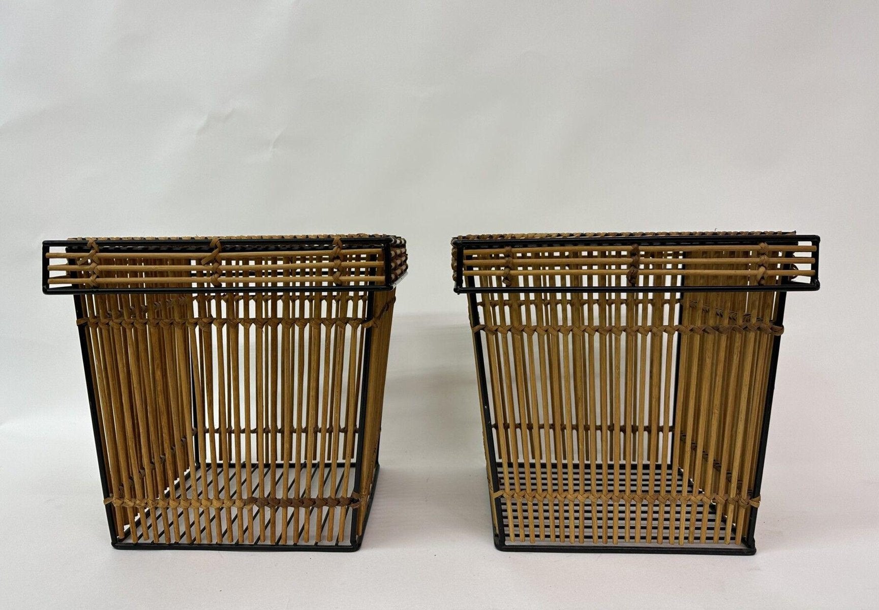 Storage Baskets by Dirk van Sliedregt for Rohé, Netherlands, 1960s, Set of 2