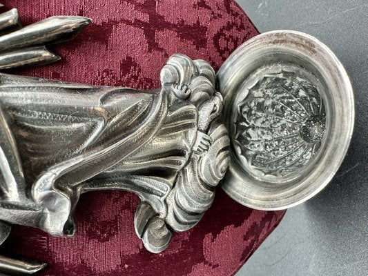 Stoup Depicting the Madonna in 925 Sterling Silver-BNU-1739814