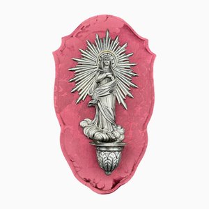 Stoup Depicting the Madonna in 925 Sterling Silver-BNU-1739814