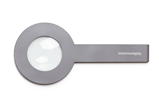 STRA Lens Magnifying Glass in Anthracite by Giulio Iacchetti for Internoitaliano