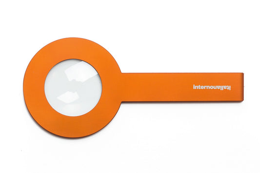 STRA Lens Magnifying Glass in Orange by Giulio Iacchetti for Internoitaliano