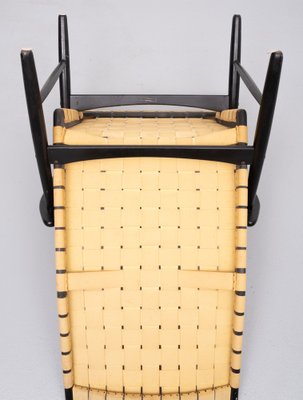 Strap Lounge Chair in the Style of Jens Risom, 1950s-GCG-978575