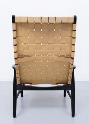 Strap Lounge Chair in the Style of Jens Risom, 1950s-GCG-978575