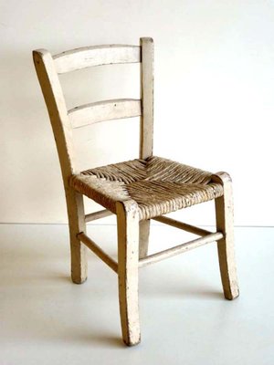 Straw Childrens Chair, 1920s-GKB-835928