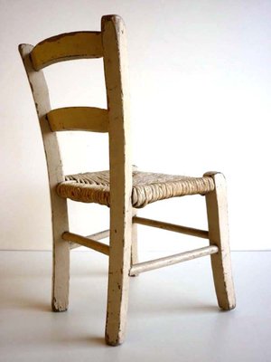 Straw Childrens Chair, 1920s-GKB-835928