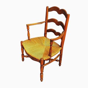 Straw Lounge Chair, 1920s-AWH-746189