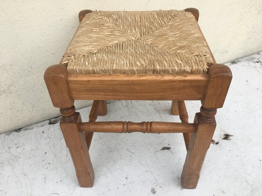 Straw Stool, 1980s-WQQ-885055