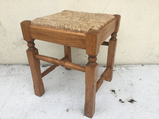 Straw Stool, 1980s-WQQ-885055