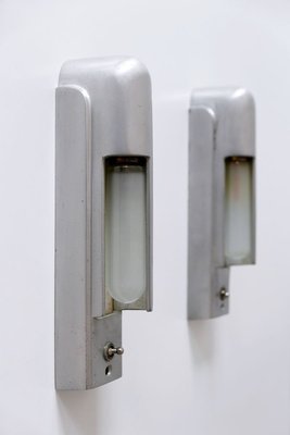 Streamline Cruise Ship Cabin Sconces from Simes Co., 1930s, Set of 2-WPT-899869