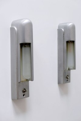 Streamline Cruise Ship Cabin Sconces from Simes Co., 1930s, Set of 2-WPT-899869