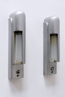 Streamline Cruise Ship Cabin Sconces from Simes Co., 1930s, Set of 2-WPT-899869