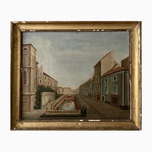 Street Scene, 1894, Oil on Canvas, Framed-XMH-1756983