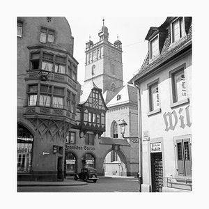 Street Scene Darmstadt View to Stadtkirche Church, Germany, 1938, Printed 2021-DYV-997883