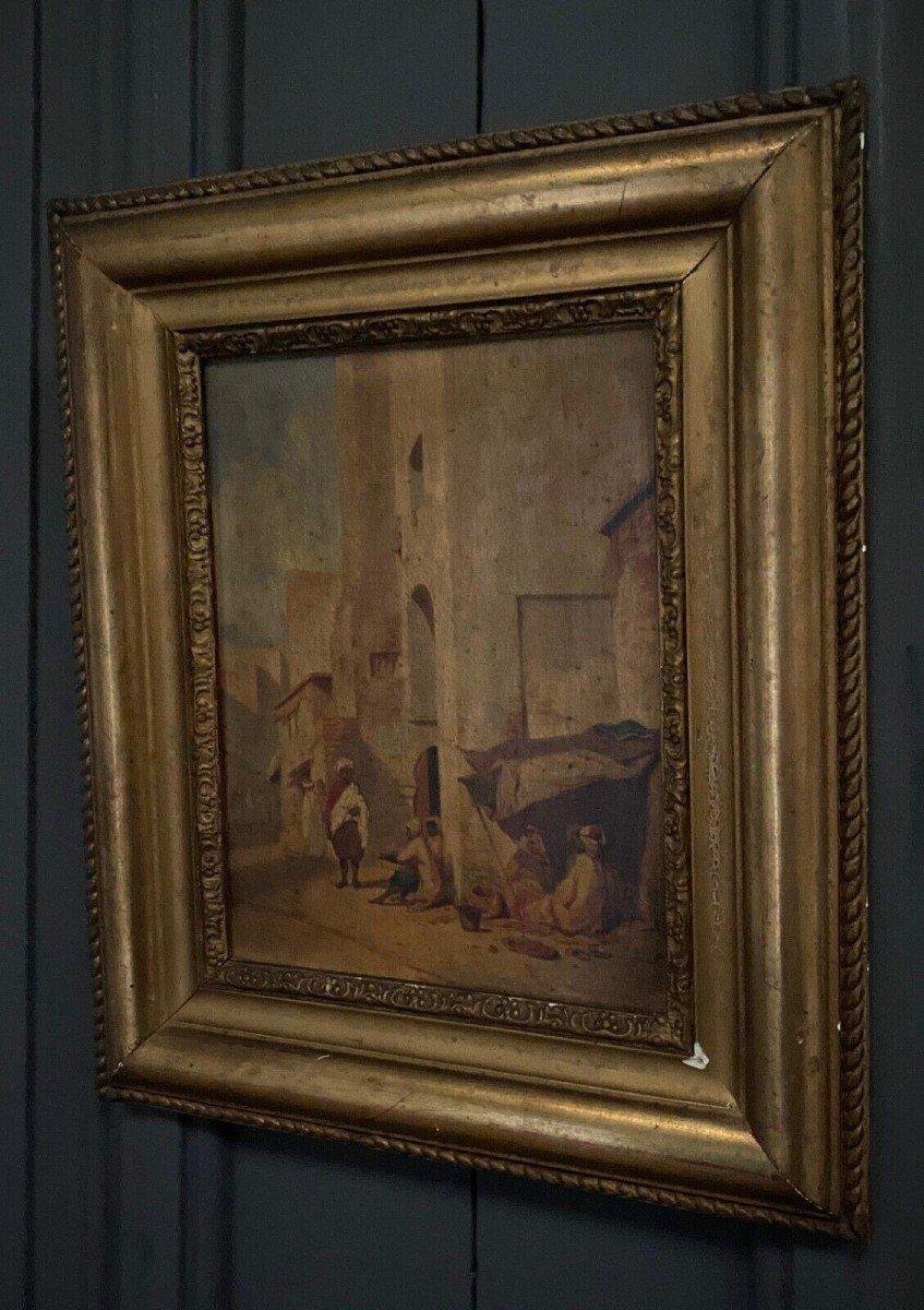 Street Scene, Early 20th Century, Oil on Panel, Framed