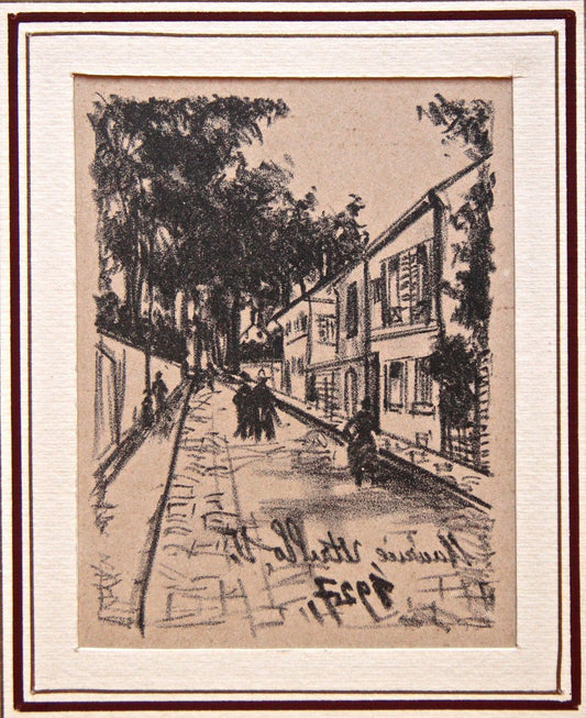 Streewalkers - Original Lithograph by Maurice Utrillo - 1927